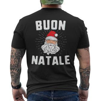 Buon Natale Christmas Italy Merry Xmas Mens Back Print T-shirt - Thegiftio