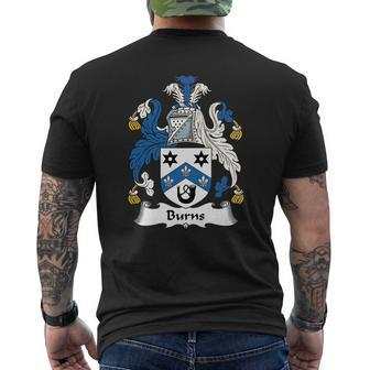 Burns Family Crest Scottish Family Crests Mens Back Print T-shirt - Thegiftio UK