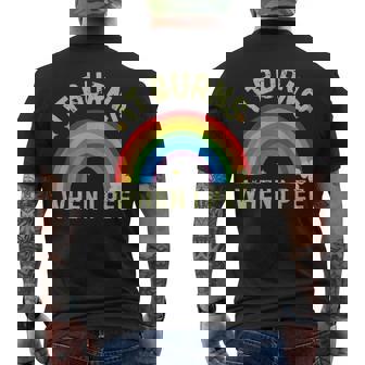 It Burns When I Pee Saying Men's T-shirt Back Print - Thegiftio UK