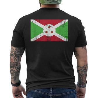 Burundi Flagge-Fahne Geschenk Fußball-Fan Sport T-Shirt mit Rückendruck - Seseable