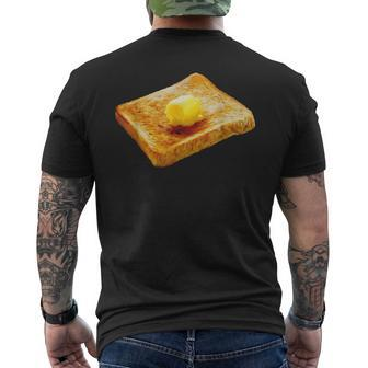 Buttered Toast Men's T-shirt Back Print - Monsterry