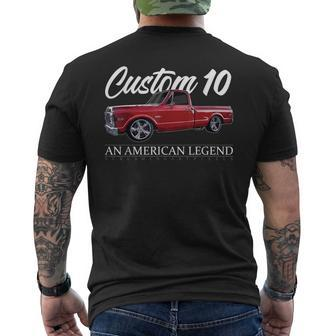 C10 Truck Custom 10 Classic C10 Truck An American Legend Men's T-shirt Back Print - Monsterry
