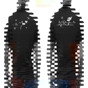 Cabras Pastor De Cabras Granja Latidos Del Corazón Cabra Camiseta Hombre Estampado Espalda - Regaloses
