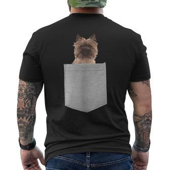 Cairn Terrier Dog In Your Pocket Men's T-shirt Back Print - Monsterry