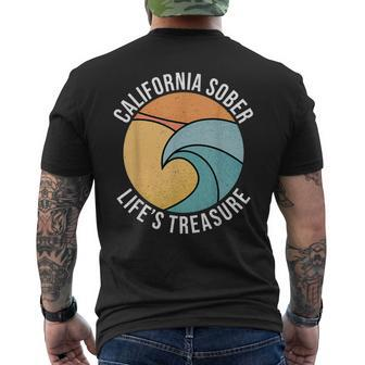 California Sober Life's Treasure Recovery Legal Implications Men's T-shirt Back Print - Monsterry CA