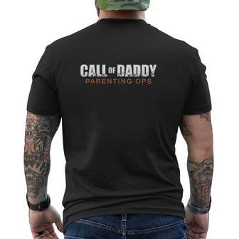 Call Of Dad Parenting Ops Mens Back Print T-shirt | Mazezy