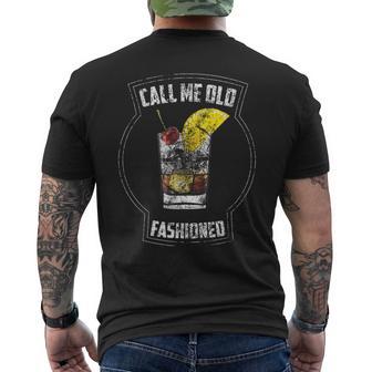 Call Me Old Fashioned Cool Casual Drinkers Gag Men's T-shirt Back Print - Monsterry DE