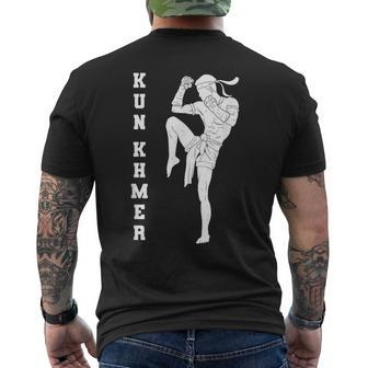 Cambodia Cambodian Khmer Kun Khmer Bokator Men's T-shirt Back Print - Monsterry CA