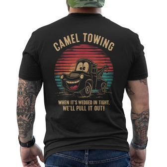 Camel Towing White Trash Party Attire Hillbilly Costume Men's T-shirt Back Print - Monsterry CA
