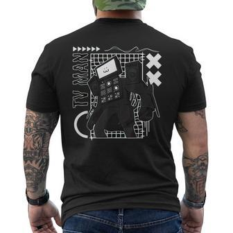 Cameraman Speakerman Tvman Video Game Men's T-shirt Back Print - Seseable