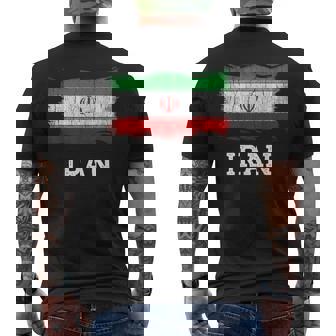 Camisa Retro De La Bandera De Iránintage Gráfico Persa Grunge Iraní Camiseta Hombre Estampado Espalda - Regaloses