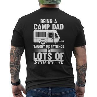 Being A Camp Dad Taught Me Patience Camper Men's T-shirt Back Print - Monsterry AU