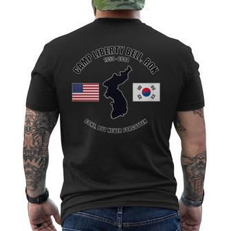 Camp Liberty Bell Rok Gone But Never Forgotten Veteran Men's T-shirt Back Print - Monsterry CA