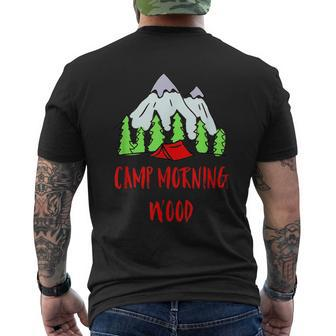 Camp Morning Wood Camping Men's T-shirt Back Print - Monsterry CA