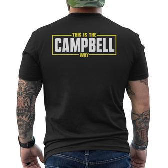 Campbell Personalized Name This Is The Campbell Way Men's T-shirt Back Print - Seseable