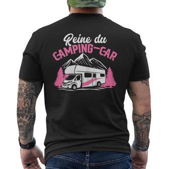 Campeur Drole Camper Reine Du Camping-Car T-shirt imprimé au dos - Cadeauxyz