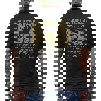 Camping Dad Like A Normal Dad But Cooler Outdoor Adventure Men's T-shirt Back Print | Mazezy