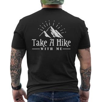 Camping Take A Hike With Me Adventure Hiking Men's T-shirt Back Print - Monsterry AU