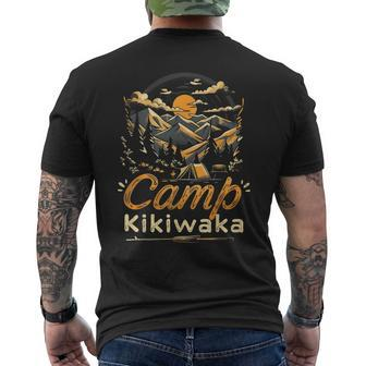 Camping Kikiwaka Camper Hike Tent Forest Mountain Men's T-shirt Back Print - Monsterry AU