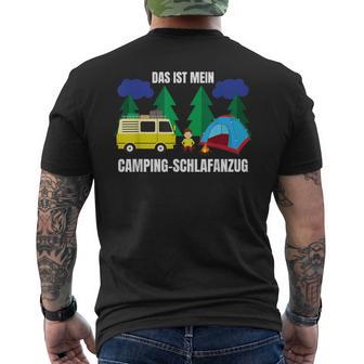 Camping Pyjamas Caravan Tent T-Shirt mit Rückendruck - Geschenkecke