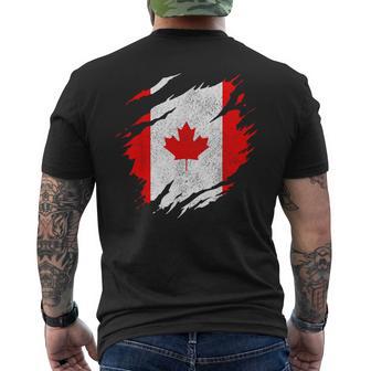 Canada Canadian Flag Vintage T-Shirt mit Rückendruck - Seseable