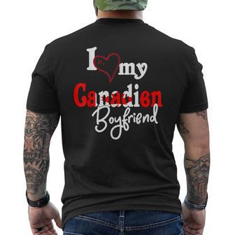 Canada I Love Canadien Boyfriend Couple Matching Men's T-shirt Back Print - Monsterry DE
