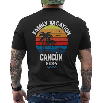 Cancun 2024 Family Vacation Trip Matching Group Men's T-shirt Back Print - Seseable