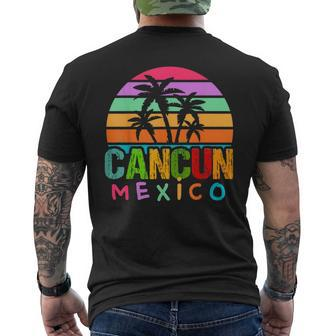 Cancun Mexico 2024 Vacation Beach Matching Family Group Men's T-shirt Back Print | Mazezy DE