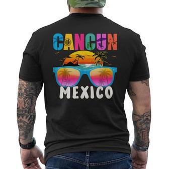 Cancun Mexico 2024 Vacation Beach Matching Family Group Men's T-shirt Back Print - Monsterry CA