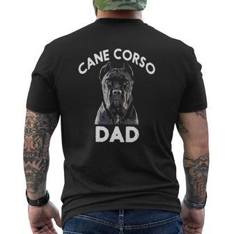 Cane Corso Dad Pet Lover Father's Day Mens Back Print T-shirt | Mazezy