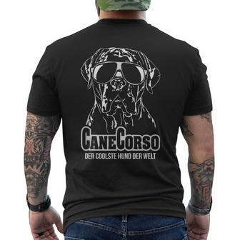 Cane Corso Italiano Cool Dog T-Shirt mit Rückendruck - Seseable