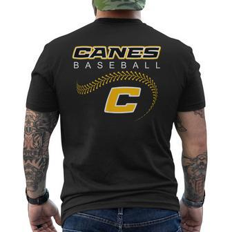 As Canes Baseball Sports Men's T-shirt Back Print - Monsterry