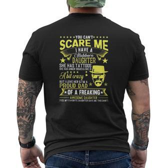 You Can't Scare Me I Have A Stubborn Daughter But I Love Her Father's Day Mens Back Print T-shirt | Mazezy CA