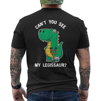Can't You See My Legissaur Get Well Soon Broken Leg Men's T-shirt Back Print - Thegiftio UK