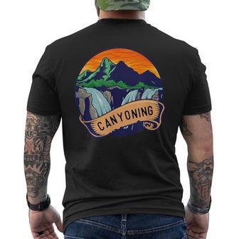 Canyoning Schluchtenwandern Hiking T-Shirt mit Rückendruck - Geschenkecke