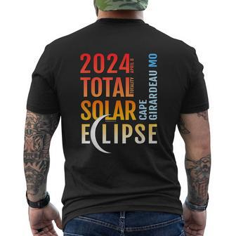 Cape Girardeau Missouri Total Solar Eclipse 2024 5 Men's T-shirt Back Print - Monsterry UK