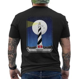 Cape Hatteras Light Lighthouse Men's T-shirt Back Print - Monsterry AU