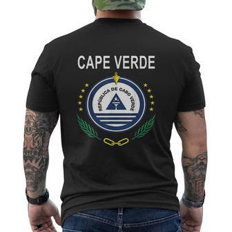 Cape Verde Cabo Verdean Cultural Roots Mens Back Print T-shirt - Thegiftio UK