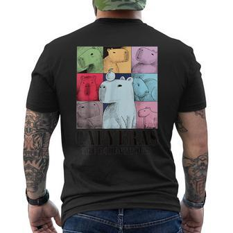 Capyeras Cute Capybara Color Concert Tour Cute Animals Men's T-shirt Back Print - Monsterry
