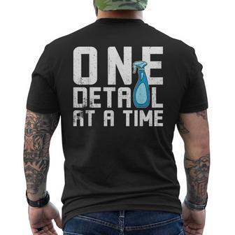 Car Detailer & Car Wash Car Polisher One Detail At A Time Men's T-shirt Back Print - Monsterry UK