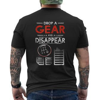 Car Car Guys Drop A Gear And Disappear Mens Back Print T-shirt - Thegiftio UK