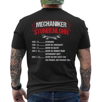 Car Mechanic Geselle Meister T-Shirt mit Rückendruck - Seseable