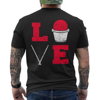 Cardio Drumming Love Fitness Class Gym Workout Exercise Men's T-shirt Back Print - Seseable