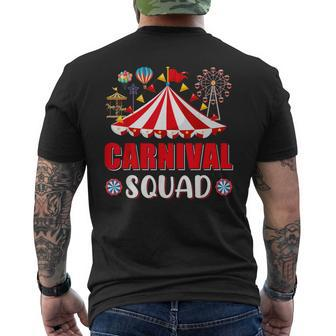 Carnival Squad Circus Staff Costume Circus Theme Party Men's T-shirt Back Print - Monsterry