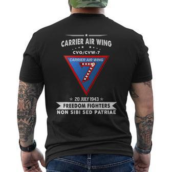 Carrier Air Wing Cvw Men's T-shirt Back Print | Mazezy