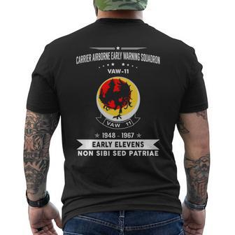 Carrier Airborne Early Warning Squadron 11 Vaw 11 Caraewron Men's T-shirt Back Print | Mazezy AU