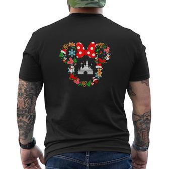 Cartoon Characters Mouse Head Christmas T-shirt imprimé au dos - Cadeauxyz
