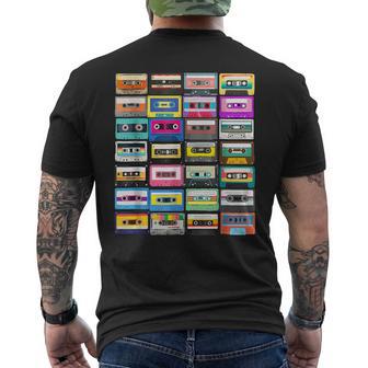 Cassette Mixtape Retro 1980S 1990S Music Vintage Graphic Men's T-shirt Back Print - Monsterry DE