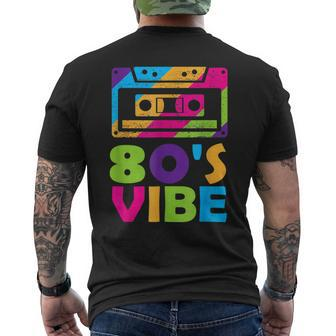 Cassette Tape Mixtape Retro Music 80S Vibe Oldschool Hip Hop Mens Back Print T-shirt - Thegiftio UK
