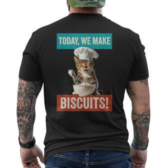 Cat Make Biscuits Cat Baker Kitten Cook For Cat Owner Men's T-shirt Back Print | Mazezy CA